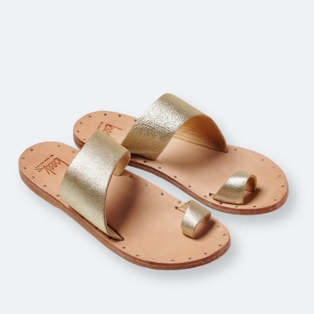 Beek Finch Sandal, Platinum/Honey, 9